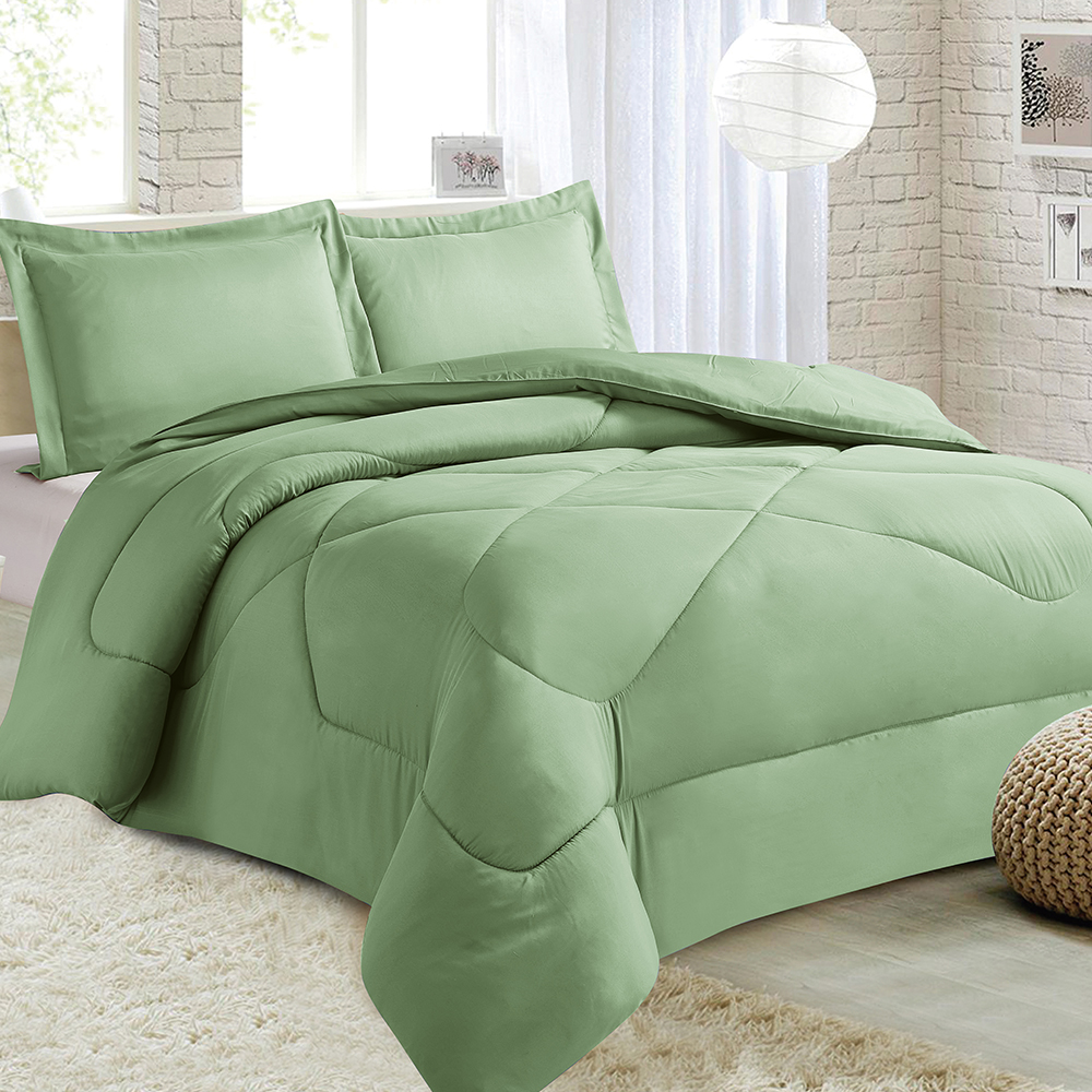 99.99% Polyester Solid Comforfer 7-Pieces Set