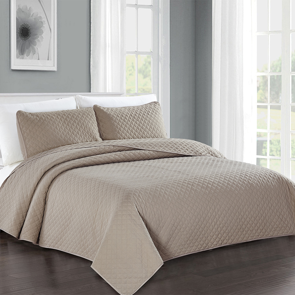 99.99% poliester pepejal 3 pcs selimut penutup katil